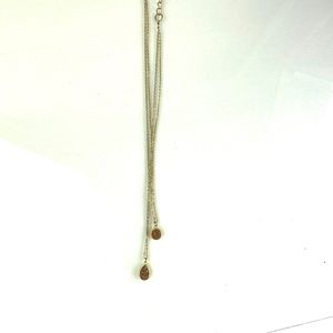 Dainty two-tier gemstone necklace